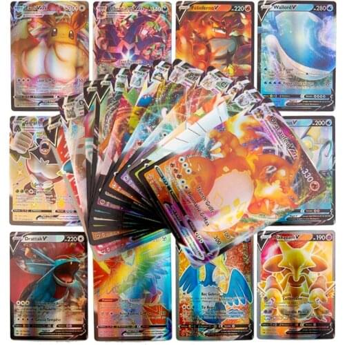 New Spanish Version Pokemon Card VMAX GX TAG TEAM ENERGY TRAINER V MAX Battle Carte Trading Game Collection Shining Card Toys