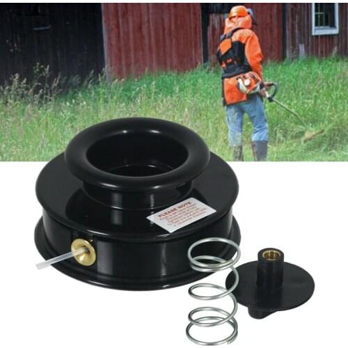 New Universal Dual 2 Line Manual Feed Head For Brushcutter Strimmer Trimmer Thread Hole Garden Power Tool Part Accessory