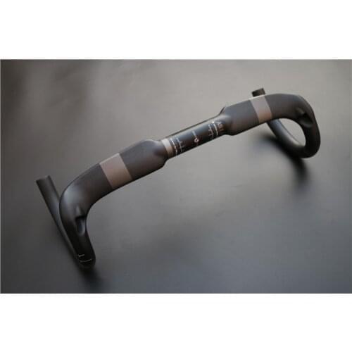 Newest gray ASIACOM Road bicycle aero racing matte 3K UD full carbon fiber bike handlebar light 31.8*400/420/440mm Free shipping