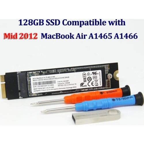 NEW Macbook Air A1465 A1466 SSD For Mid2012 128GB SOLID STATE DISK Md231 md232 md223 md224 128G MBA hard disk drive SSD