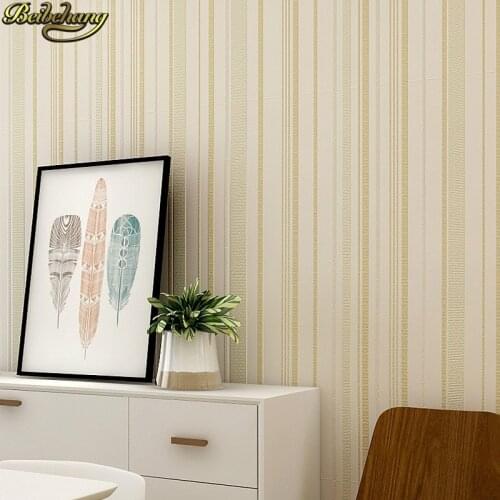 Beibehang papel de parede,England simple bedroom living room wallpaper green pure paper wallpaper vertical striped wallpaper