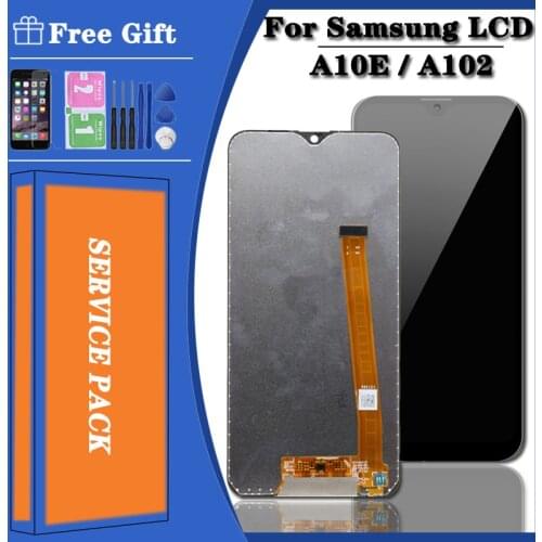 Original For Samsung Galaxy A10E A102 SM-A102U SM-A102F/DS LCD Display Touch Screen Digitizer Assembly With Frame
