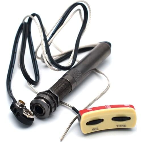 A-201 Pen Style Microphone Sound Hole Adjustable Pickup with Sensitive Silver Pizo for Acoustic Folk Guitar