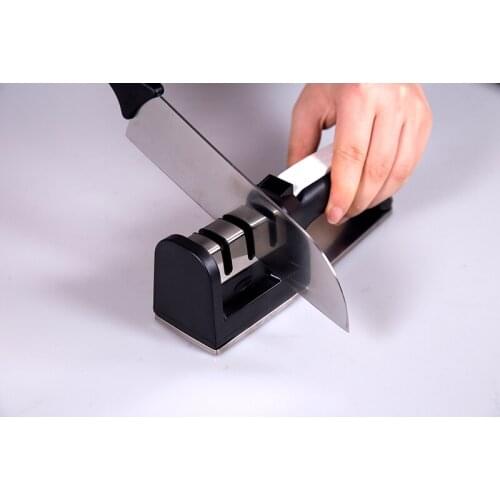 Knife Sharpener 3 Stage Multifunctional Quick Professional Scissors Grinder Knives Tungsten Diamond Ceramic Kitchen Accessories