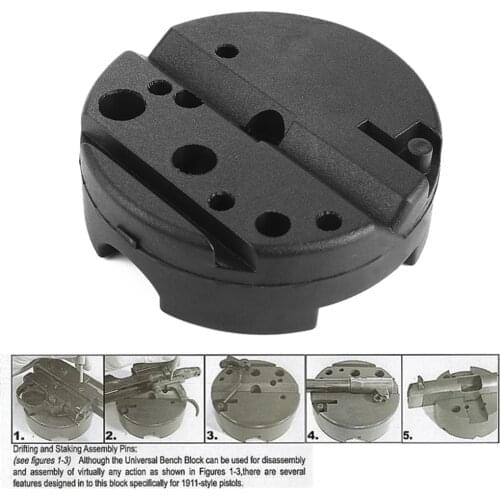 Universal smithing Bench Block M1911 Non-Slip Non-Marring Reassemble Firearms Tool Base Hunting Airsoft Accessories