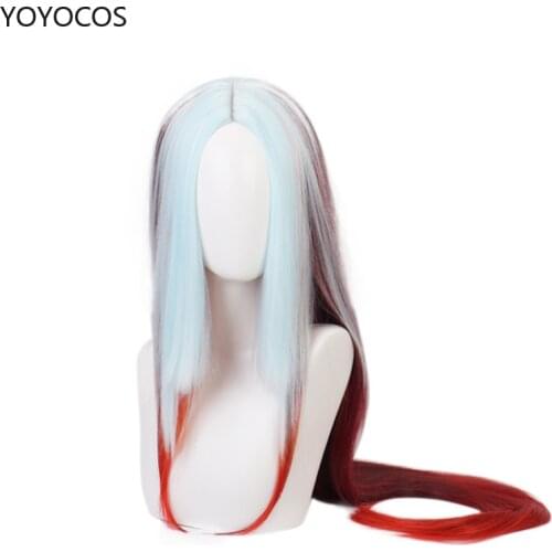 YOYOCOS 2021 Game LOL Dawnbringer Night Skin Soraka Wig Mixed Sexy Long Hair Synthetic Hair Heat Resistant Halloween Party New