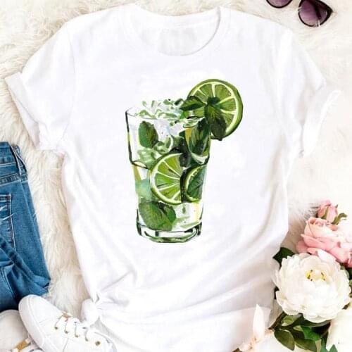 2021 Women Summer Clothing Vacation Beach Cartoon Clothes Tshirts Cartoon Fashion Stylish T Top Lady Print Tee T-Shirt