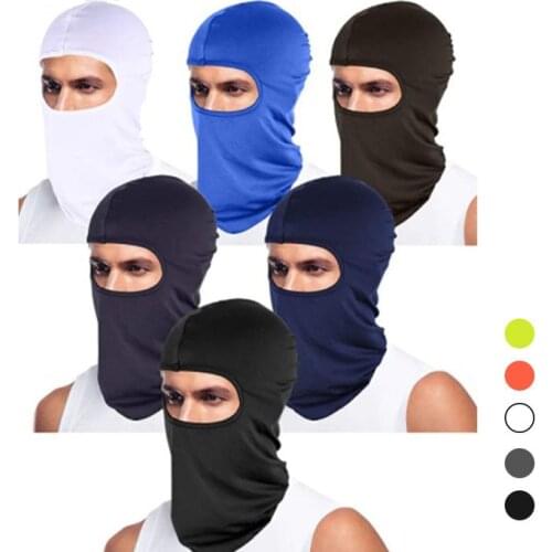 1PCS Motorcycle cap Cycling Balaclava Full Cover Hat Balaclava lycra Ski Neck Summer Hat Sun Ultra UV Protection Thin