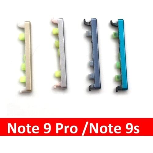 20Pcs/Lots For Xiaomi Redmi Note 9S 9 Pro Volume Button Power ON / OFF Buttton Key Replacement