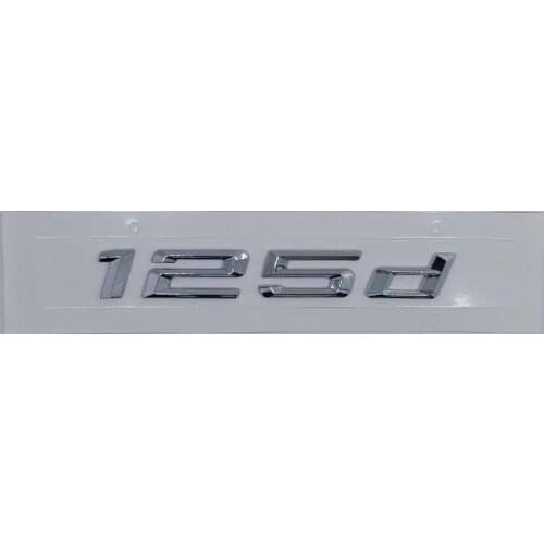 20pcs/lot Sticker 3d 125d Emblem Sticker Chrome