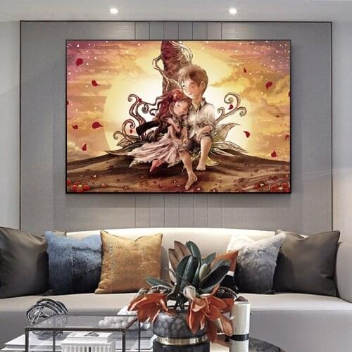 Abstract Boy Girl Art Canvas Murals on The Wall Art Canvas Posters and Prints on The Wall Art Pictures for Home Decoration