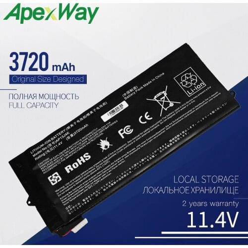 Apexway 3720mAh 11.4V AP13J4K Laptop Battery For ACER For Chromebook 11 C740-C3P1 C740-C4PE C720 C720P AP13J3K KT00304001