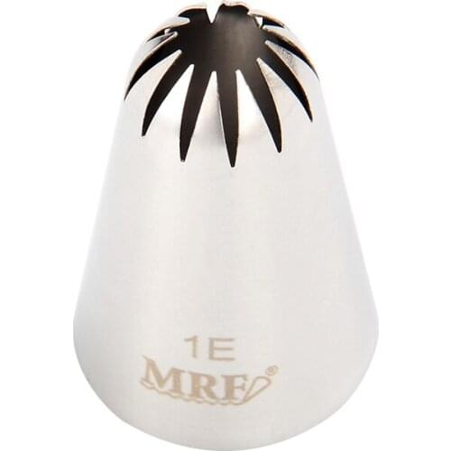 Free Shipping Stainless Steel 18/8 Close Star Piping Nozzle Cakes Cupcakes Decorating Icing Tips #1E