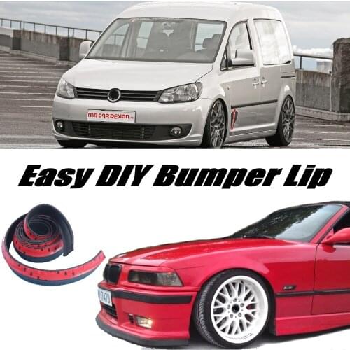 Bumper Lip Deflector Lips For Volkswagen VW Caddy 2K 2004~2016 Front Spoiler Skirt For TG Fans to Tuning View / Body Kit / Strip