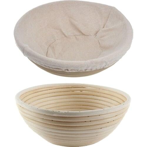 Home Kithcen Banneton Proofing Bread Basket Baking Cake Pans Proving Rattan Basket Bread Fermentation Round Oval