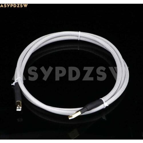 HIFI DIY 4N Sterling silver DAC decoding Male USB Type-A to Type-B Data/charging cable 70cm/1.2M/2M