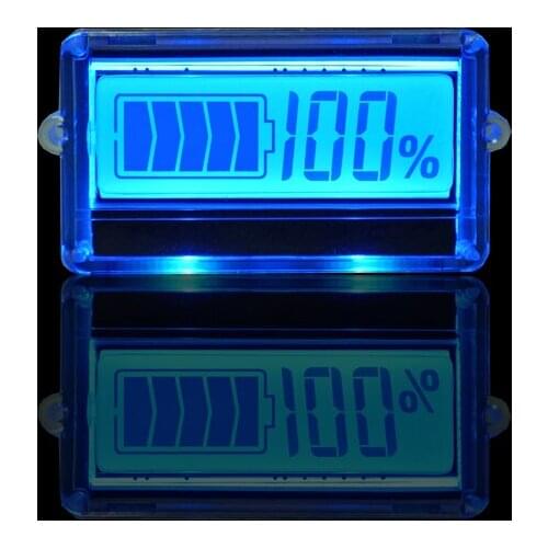 TH01 LCD 3S 12V Lithium Battery Capacity Indicator Blue Display Lead Acid Li-ion Remaining Power Detection Tester