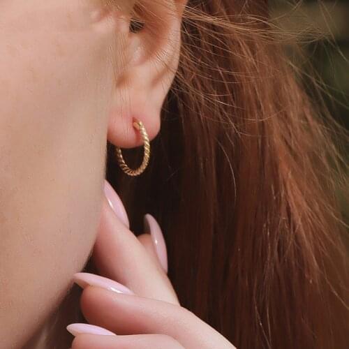 WTLTC Chunky 925 Sterling Sliver Twisted Hoop Earrings For Women Minimalist Small Huggie Hoops Retro Twist Threader Earrings