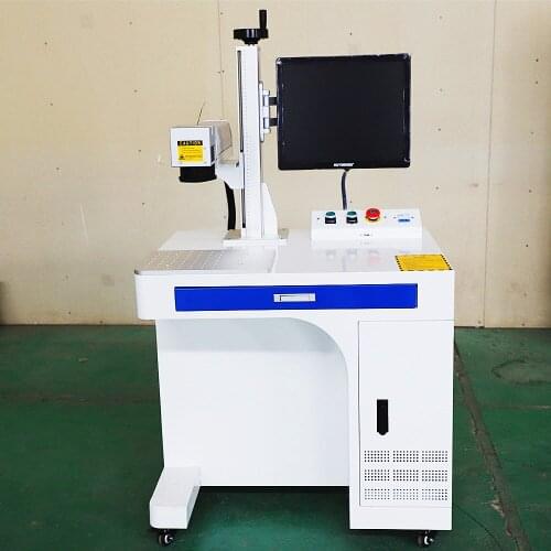 Robotec small mini 3d color portable mopa fibre laser raycus metal fiber laser marking machine 20w 30w 50w 100w with rotary