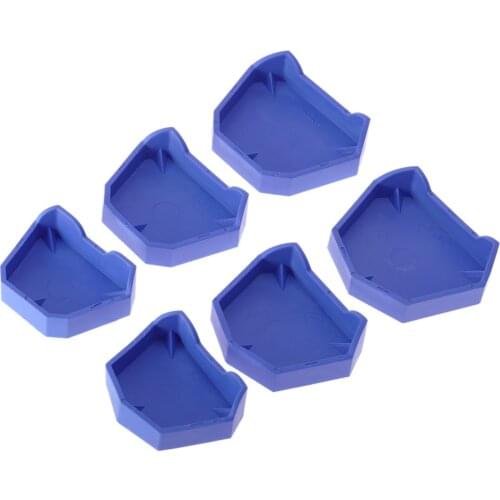 2Pcs 3 Sizes Dental Model Base Set Dental Mold Plaster Base Denture Tray Oral Hygiene Care Dental Lab Former Base Kit dental lab