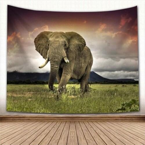New Elephant Animal Wall Hanging Tapestry Home Party Decorative Tapestries Photo Background Cloth Table Cloth Wall Tapestry