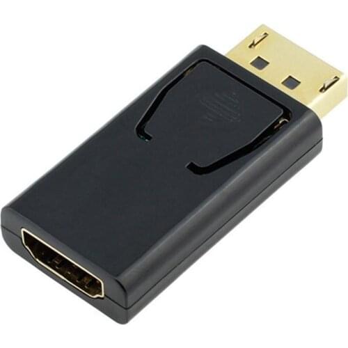 DP To HDMI-compatible 1080P Adapter DisplayPort To HDMI-compatible Display Port Video Audio Connector For HDTV PC Application