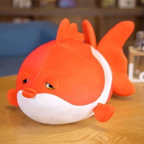 35 / 50cm Two-color Simulation Small Goldfish Plush Stuffed Animal Toy Pillow Childrens Sleeping Gift