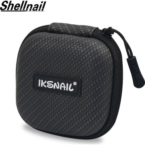 Shellnail Portable Earphone Case For Wireless Headphones Mini Zippered Square Storage Bag Headset Box For Airpods Charging Cable
