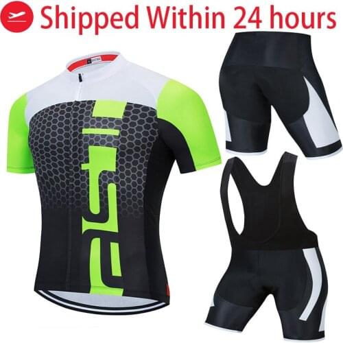 Team teleyi Cycling Clothing 5D Set MTB Uniform France Bicycle Clothes Quick Dry Bike Jersey Mens Short Maillot Culotte