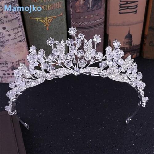 Mamojko Luxury Wedding Bridal Austria Crystal Tiara Crowns Princes Party Prom Rhinestone Tiara Headband Hair Dress Accessories
