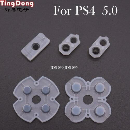 For Sony Playstation 4 PS4 Controller Conductive Silicone Buttons Rubber Pads for PS4 JDS-050 055 5.0 Game Replacement Parts