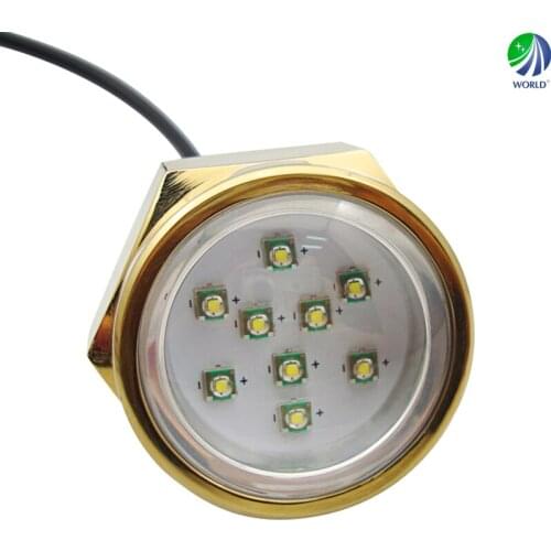 LED Marine Bulb,LED Yacht Lamp,LED Boat Light,Underwater,Waterproof,27W,DC11-28V,White Color