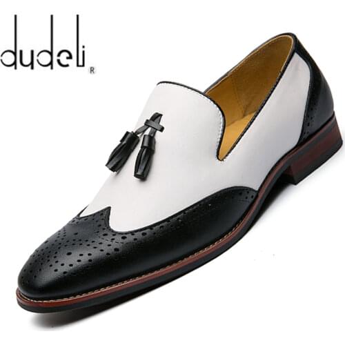 Luxury Brand PU Leather Fashion Men Business Dress Loafers Pointy Black Shoes Party Flats Oxford Breathable Formal Wedding Shoes