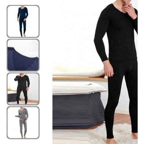 Comfy Simple Skin-friendly Pajamas Suit Anti-shrink Pajamas Suit Skin-friendly for Winter