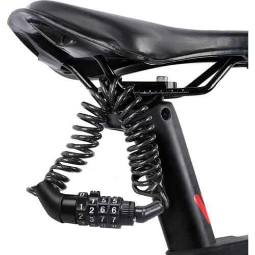 Bicycle Password Lock Bicycle Anti-Theft Lock Mountain Bike Bicycle Equipment Motorcycle Telescopic Cable Wheel Lock Four-digit