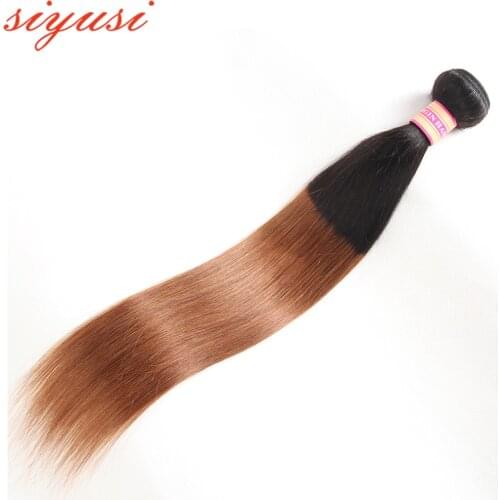 1B/30 Ombre Brazilian Straight Human Hair Extension Dark Blonde Bundles 100% Remy human Hair 10 colors Smooth Human Hair Bundles