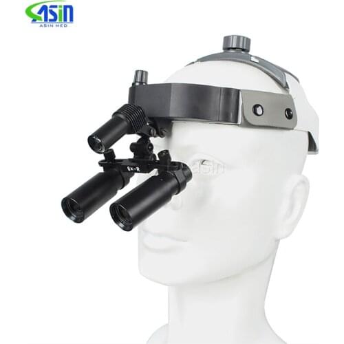 High Quality 6X Binocular Medical Magnifying Glass Surgical Loupes Dental Loupes Medical Loupes Head Loupes