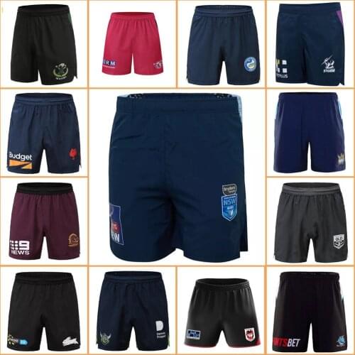 2020 Australia Sharks Eels Cowboys Rugby Jersey Rabbitohs Broncos Maroons NSW Blues Warriors Roosters Rugby Shorts S-5XL