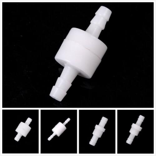 2020 New 1PCS White 4mm/6mm/8mm/10mm/12mm Plastic One Way Inline Check Valve Fuel Gas Liquid Water