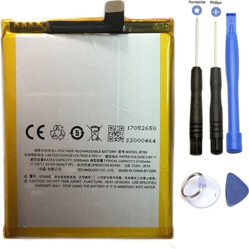 3450mAh Brand New BT50 Battery ForMeizu Metal M57A M57AU MA01 Meilan M1 Battery Batteries With Tools