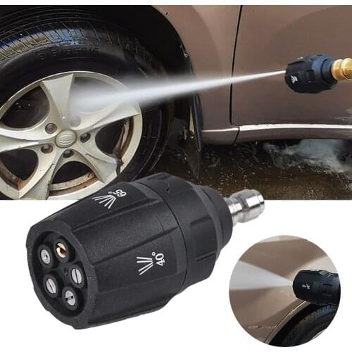 5 In1 Pressure Washer Nozzle High 0 15 25 40 65 Nozzle Piece G1/4 Male Connect Quick Realease Auto Washer-gun Supplies Tools
