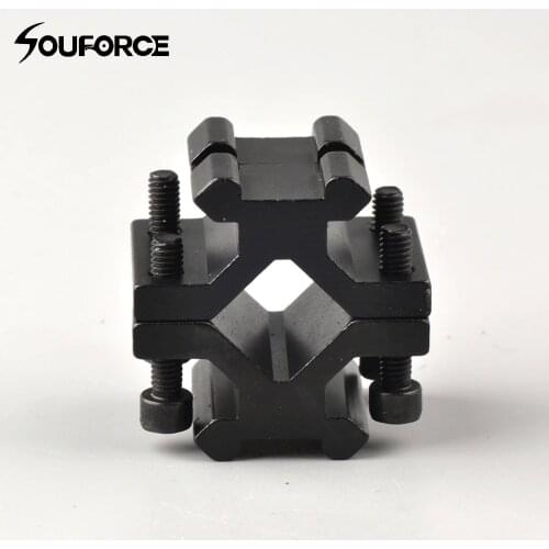 20mm Picatinny Weaver Rail Barrel Mount Adapter Adjustable Double Rail for Scope Rifle Shotgun Flashlight Laser with Wrench