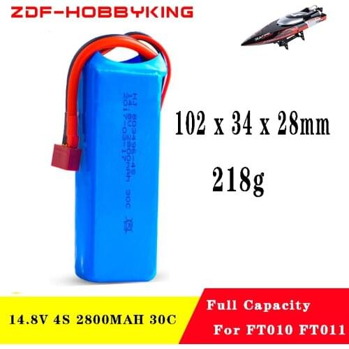 2018 Good Quality ZDF RC Lipo Battery 14.8V 2800mah 30C for FT010 FT011 RC boat RC Helicopter Quadcopter