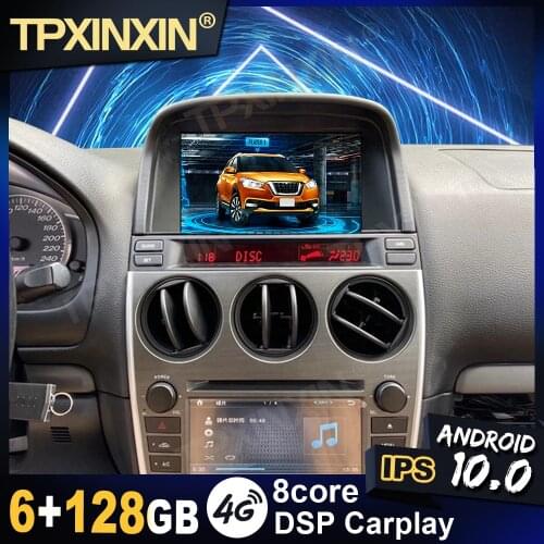 Android 10.0 6G-128G For Mazda 6 2002-2012 Car Auto Stereo DVD Player Head Unit Navigation GPS Auto Radio Multimedia IPS Carplay
