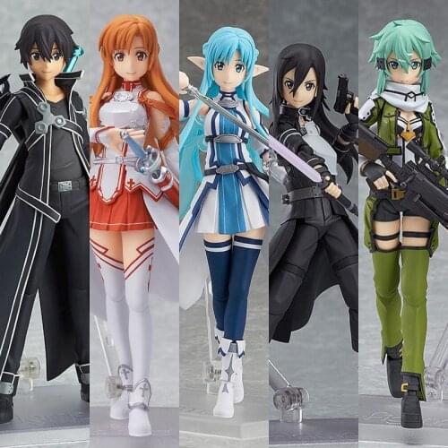 Sword Art Online Anime Figure Figma241 Asada Shino Manga Statue Decoration PVC Action Figure Collectible Boxed Model Toys Doll