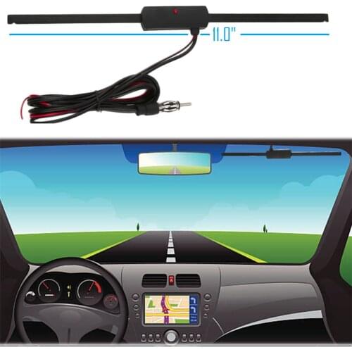 12V Windshield Car AM FM Radio Antenna Signal Amplifier Booster Universal Antena Auto Professional Accessories