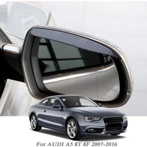 Car Rearview Mirror Rain Eyebrow Auto Shield Snow Guard Sun Side Visor Shade Protector For Audi A5 8T 8F 2007-2016 Car Accessory