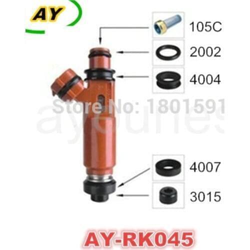 Highlander auto parts fuel injector repair kits fuel injector seals rebuild kits for toyota (filter oring seals AY-RK045)