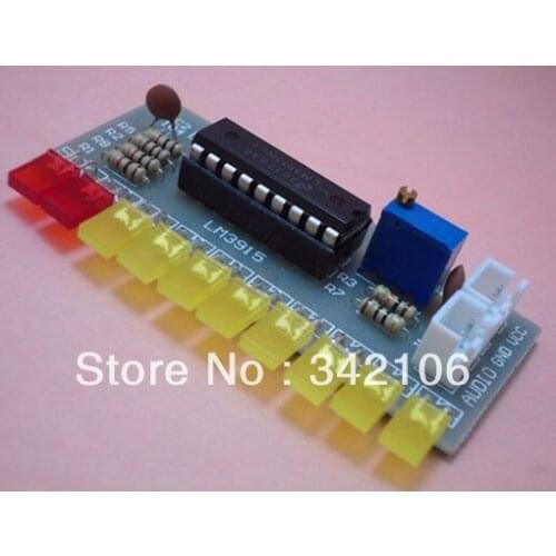 Free Shipping!!! 5pcs LM3915 Fun 10 segment audio level indicator kit / electronic production parts 10 level indicator