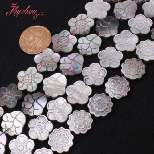 Nautral Carved Coin Shell Gem Stone Beads Spacer Strand 15" 17,18,20mm For DIY Necklace Bracelet Jewelry Making,Free Shipping